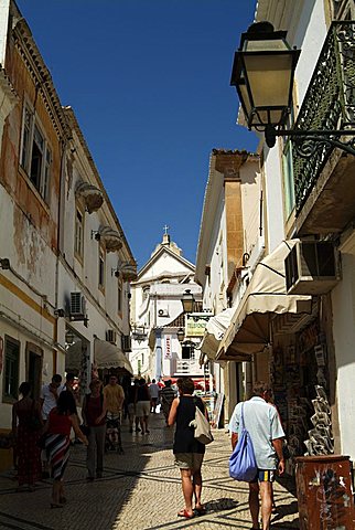 Street in the Old Town. Albufeira, Western Algarve, Portugal, Europe