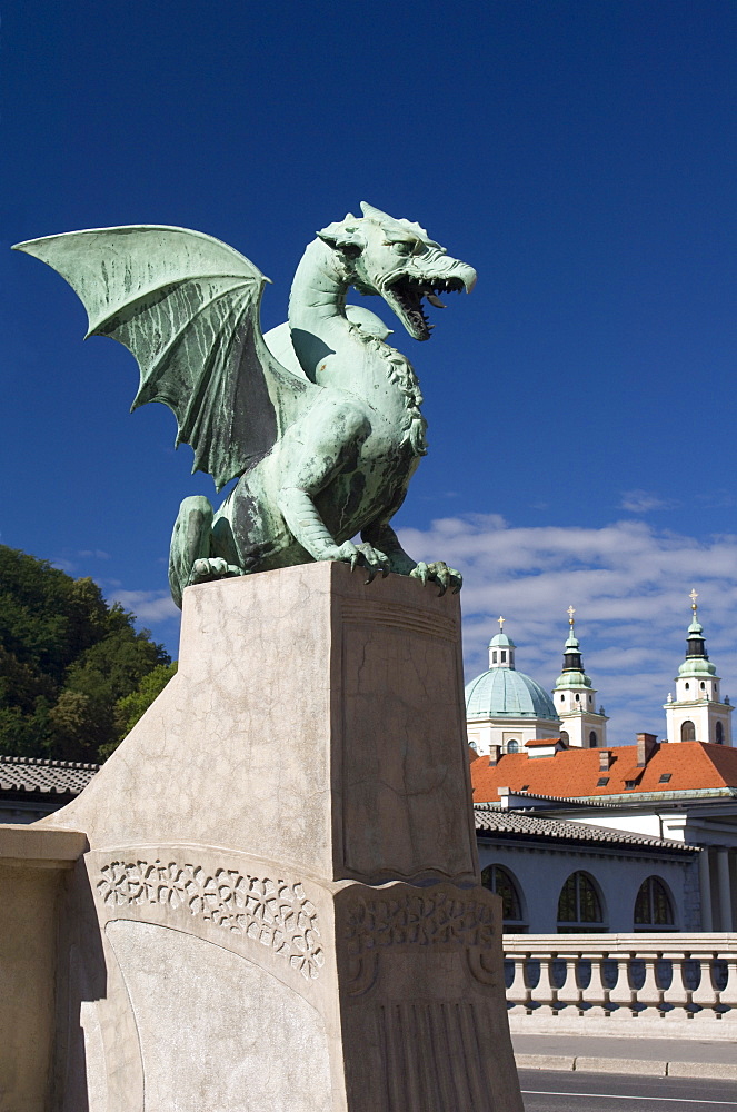 Dragon Bridge, Ljubljana, Slovenia, Europe