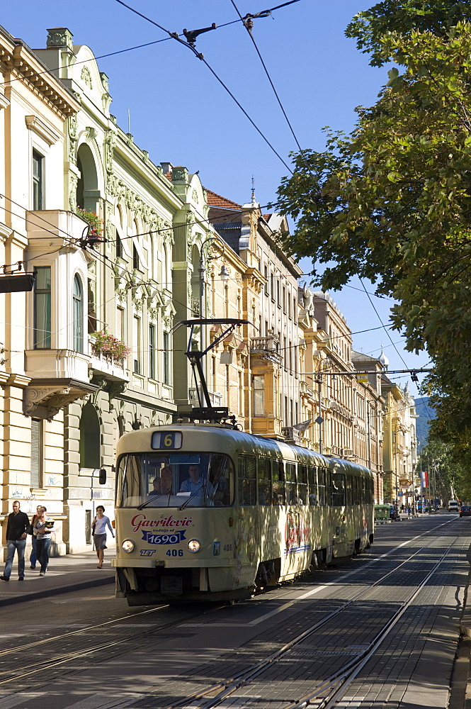 Tram, Praska Street, Zagreb, Croatia, Europe