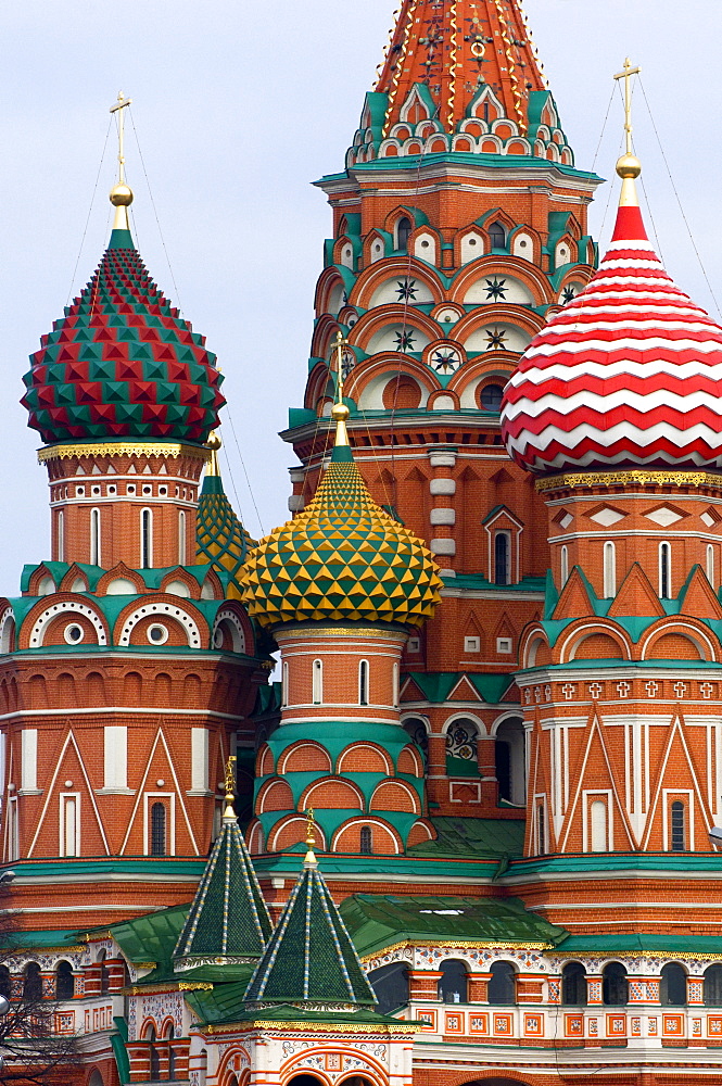 St. Basils Cathedral, Red Square, UNESCO World Heritage Site, Moscow, Russia, Europe