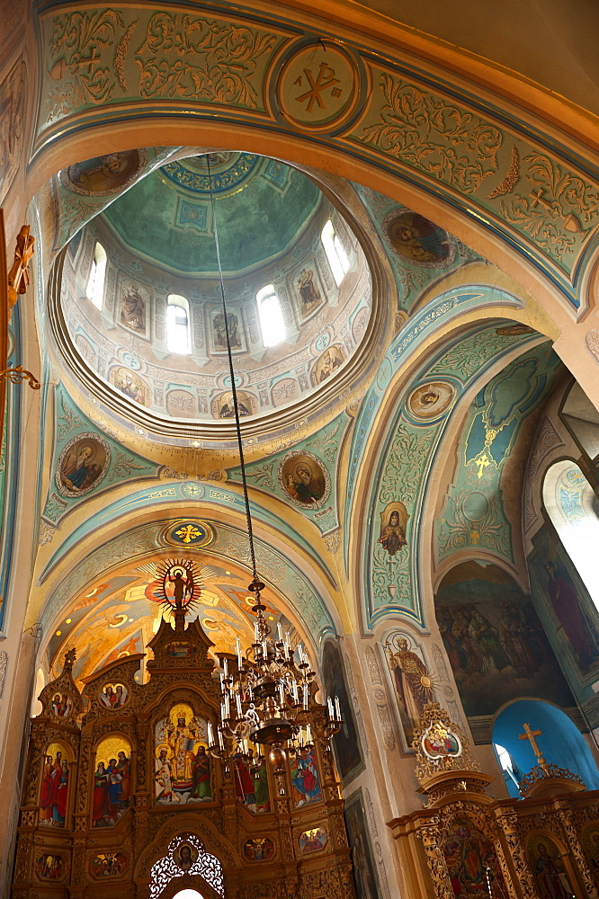 Mural, Pechersk Lavra Monastery, Kiev, Ukraine, Europe