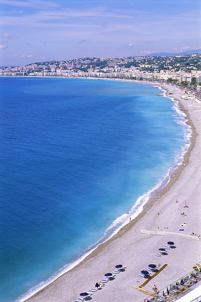 Baie des Anges, Nice, Alpes Maritimes, Cote d'Azur, French Riviera, Provence, France, Mediterranean, Europe