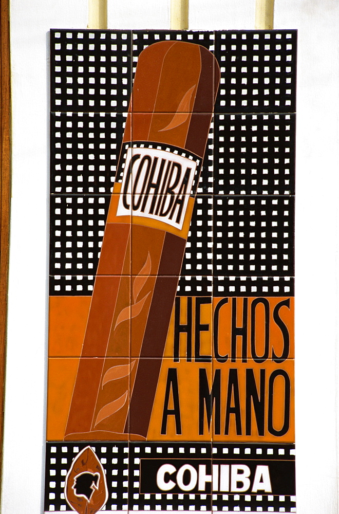 Advertising cigars, Santo Domingo, Dominican Republic, West Indies, Central America