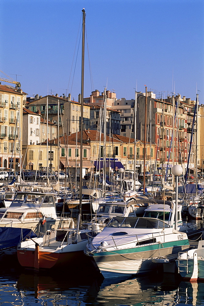 Harbour, Nice, Alpes Maritimes, Cote d'Azur, French Riviera, Provence, France, Mediterranean, Europe