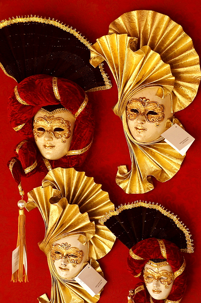 Carnival masks, Venice, Veneto, Italy, Europe