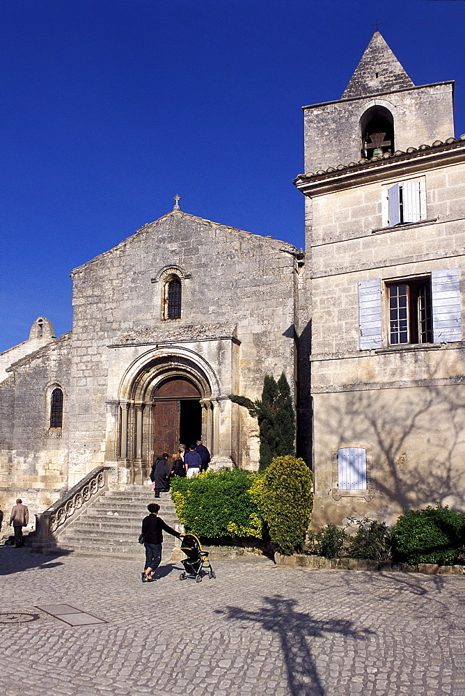 St. Vincent church, Les Baux-de-Provence, Provence, France, Europe