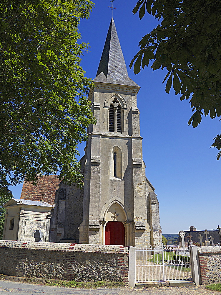 The 13th century Church, Pierrefitte en Auge, Calvados, Normandy, France, Europe