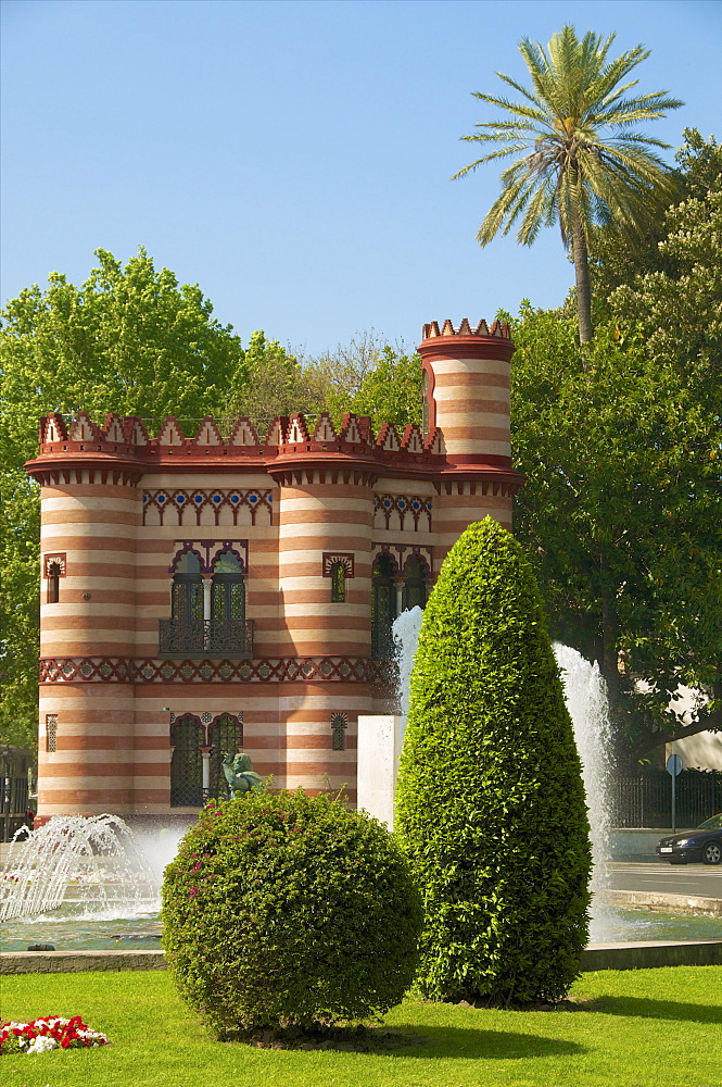 Costurero de la Reina (Queen's sewing box), Maria Luisa Park, Seville, Andalusia, Spain,Europe