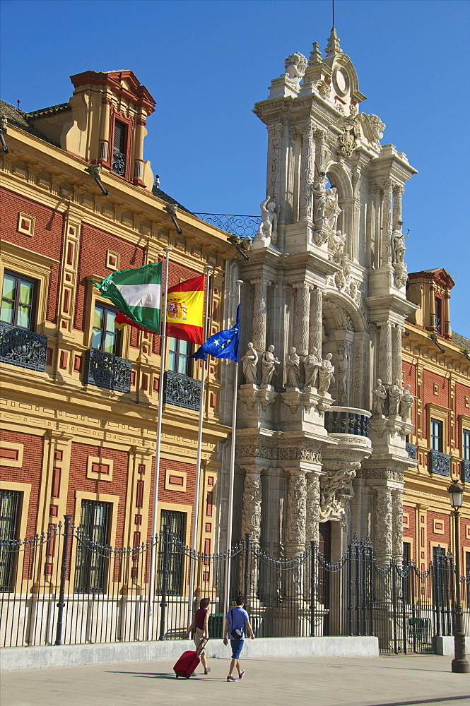 San Telmo Palace, facade, Seville, Andalusia, Spain, Europe