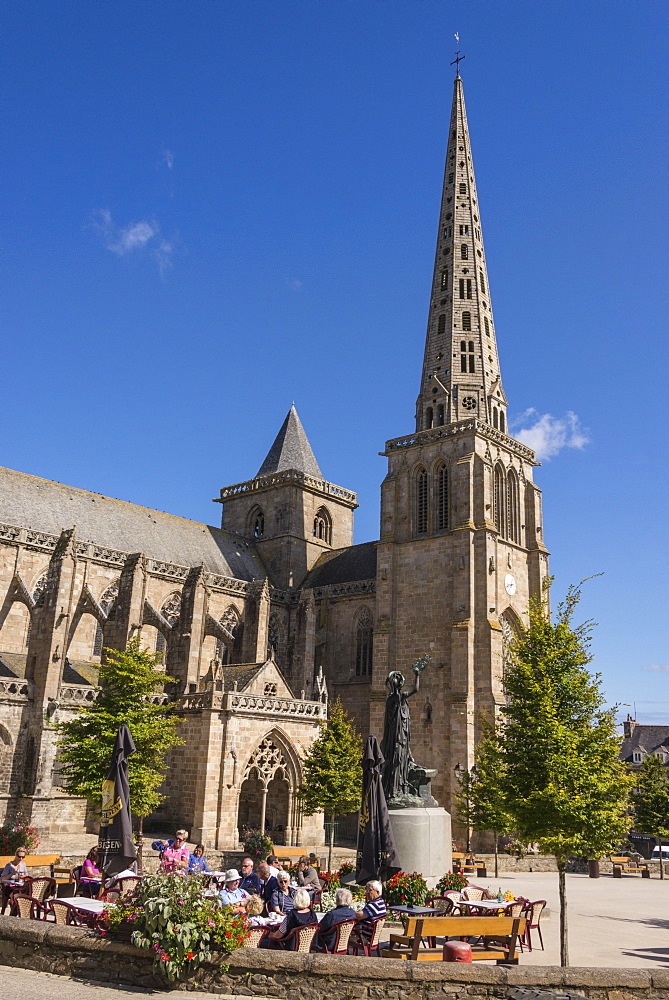 Saint Tugdual cathedral, Treguier, Cotes d'Armor, Brittany, France, Europe