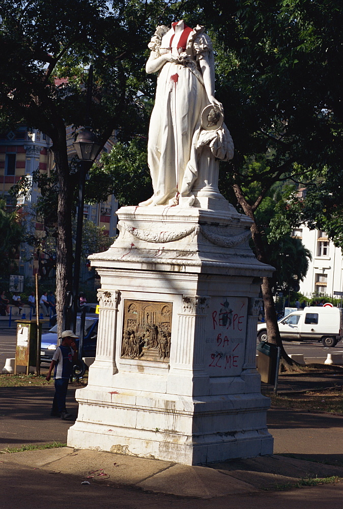 Empress Josephine statue, Fort de France, Martinique, Caribbean, Central America