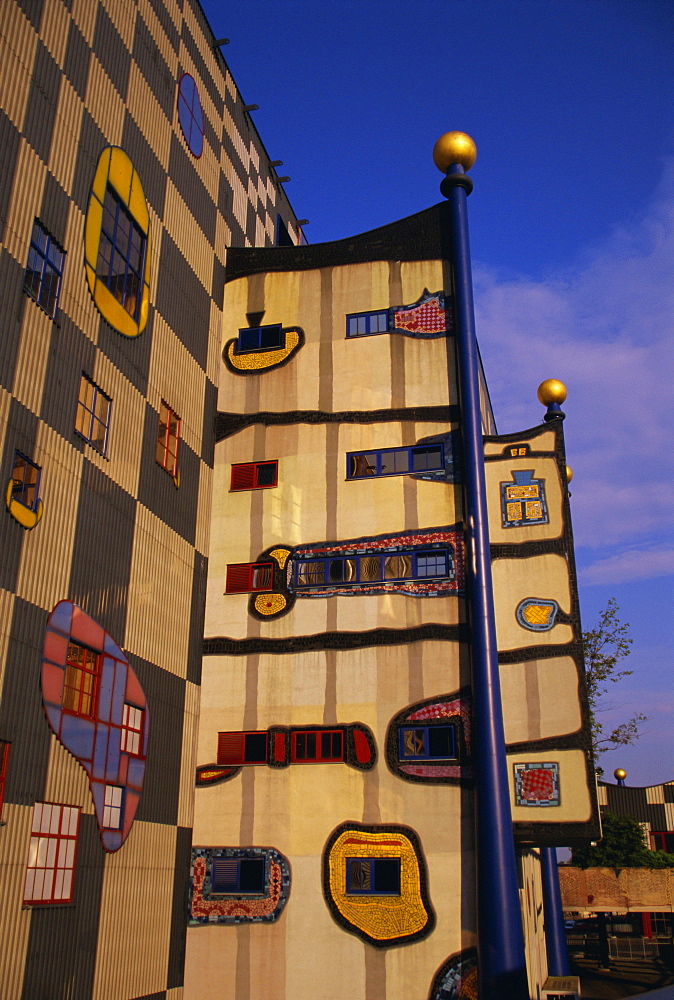 Hundertwasser's Incinerator, Vienna, Austria, Europe