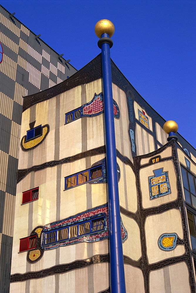 Hundertwasser's Incinerator, Vienna, Austria, Europe