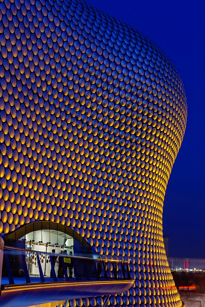 Selfridges building at twilight, Birmingham, West Midlands, England, United Kingdom, Europe