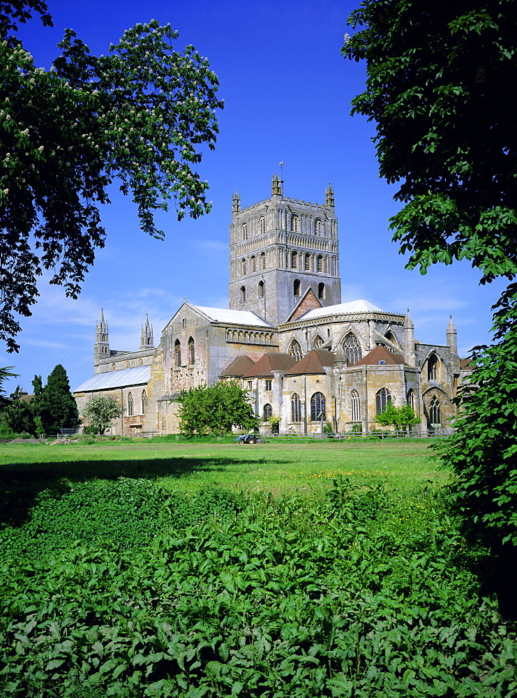 Tewksbury Abbey, Tewksbury, Gloucestershire, England, UK, Europe