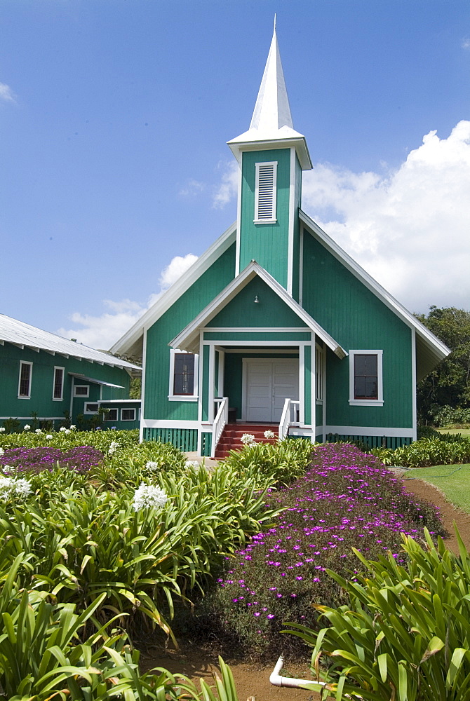 Ke Ola Mau Loa church, Waimea, Island of Hawaii (Big Island), Hawaii, United States of America, Pacific, North America