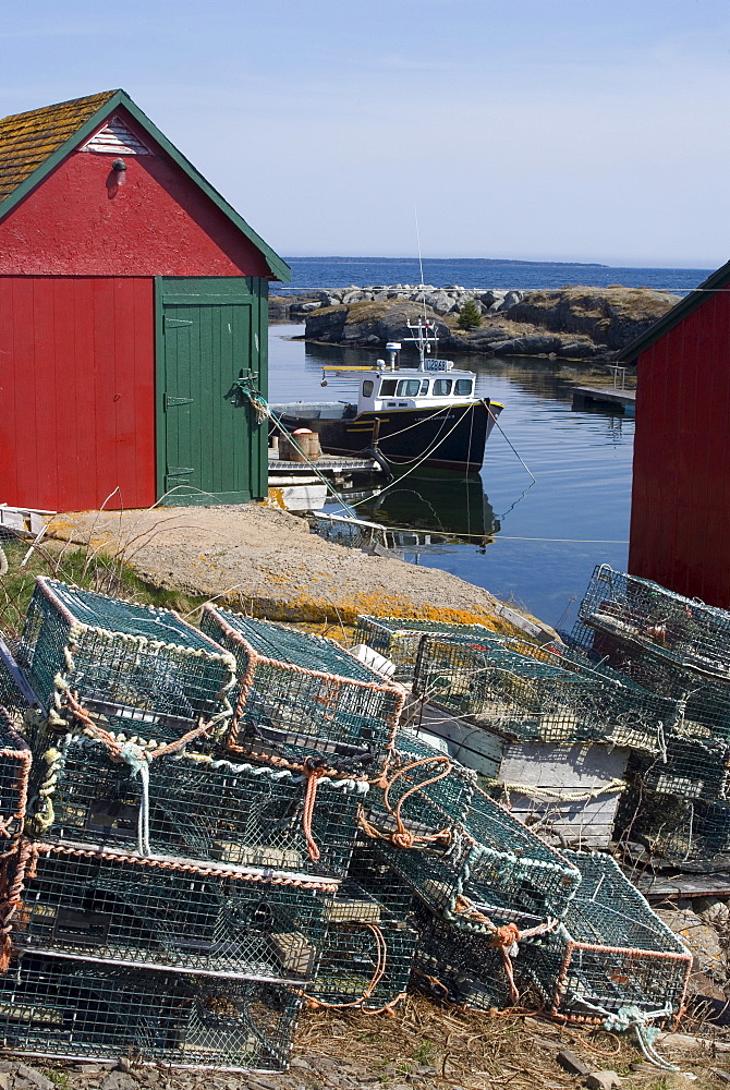 Blue Rocks fishing village, Nova Scotia, Canada, North America