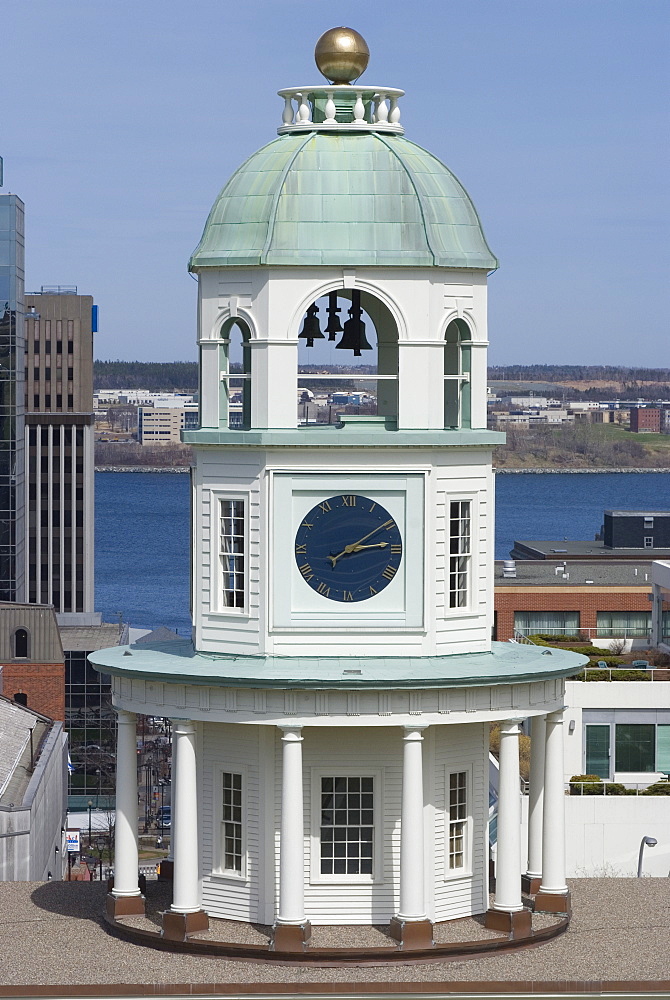 19th century clock tower, one of the city's landmarks, Halifax, Nova Scotia, Canada, North America