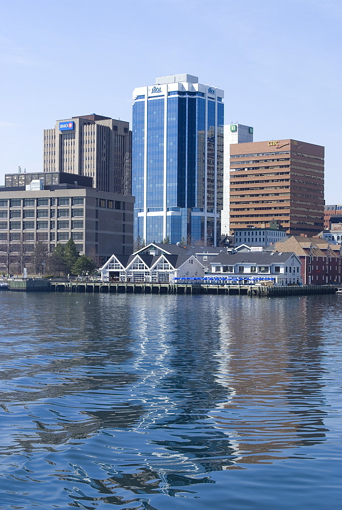 City view from harbour, Halifax, Nova Scotia, Canada, North America