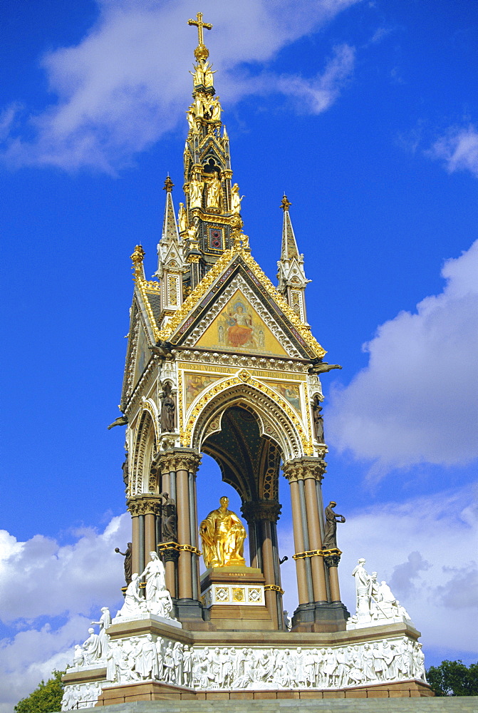 The Albert Memorial, Kensington Gardens, London, England, UK