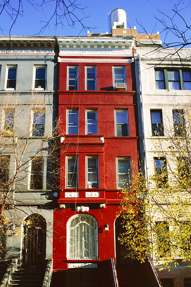 Brownstone, Upper West Side, New York City, New York, United States of America (U.S.A.), North America