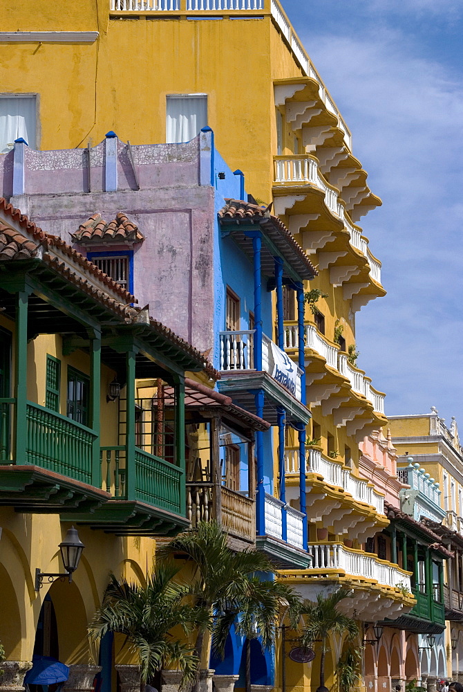 The Walled City (Ciudad Amurallada), UNESCO World Heritage Site, Cartagena, Colombia, South America