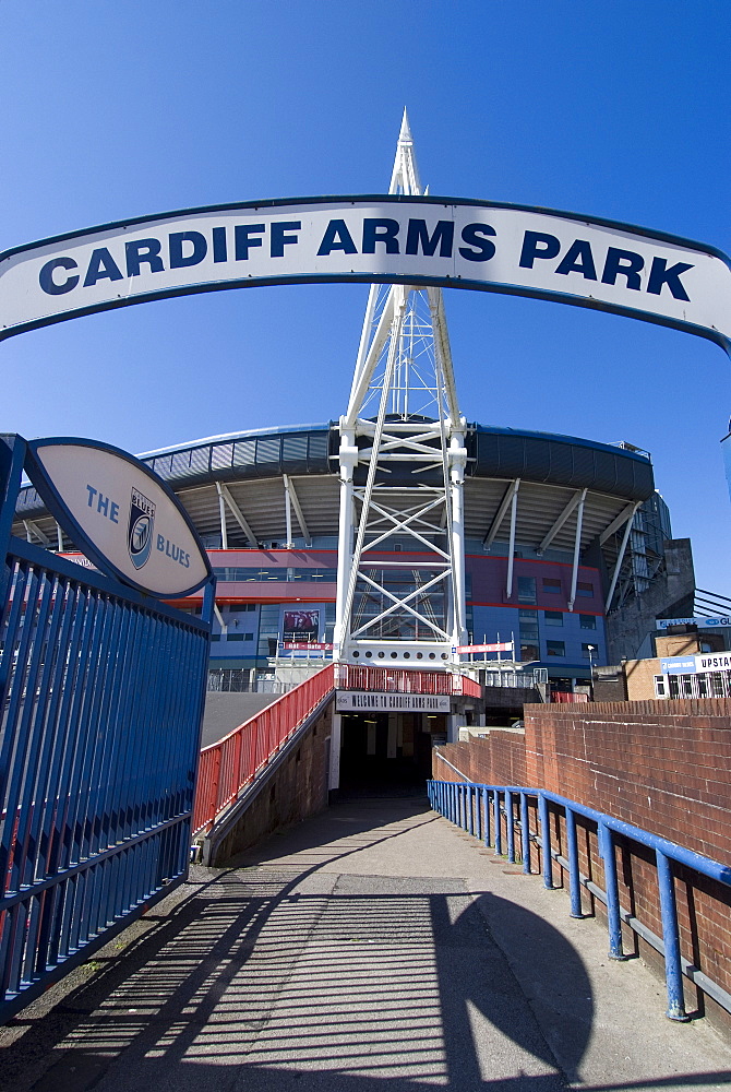 Cardiff Millennium Stadium at Cardiff Arms Park, Cardiff, Wales, United Kingdom, Europe