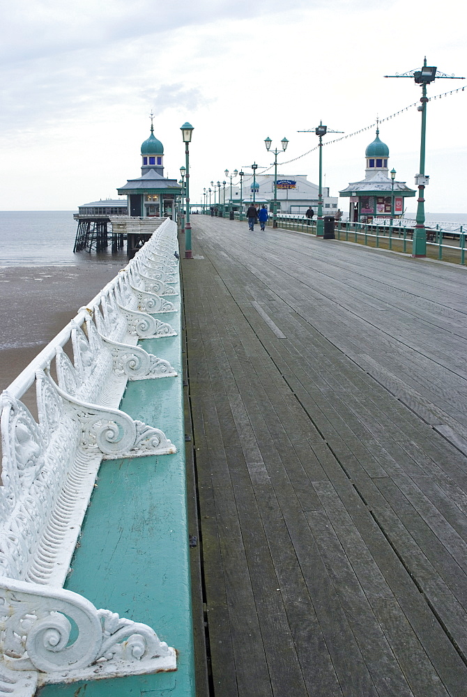 Promenade off North Pier, Blackpool, Lancashire, England, United Kingdom, Europe