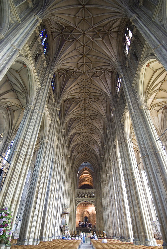 Interior, Canterbury Cathedral, UNESCO World Heritage Site, Canterbury, Kent, England, United Kingdom, Europe