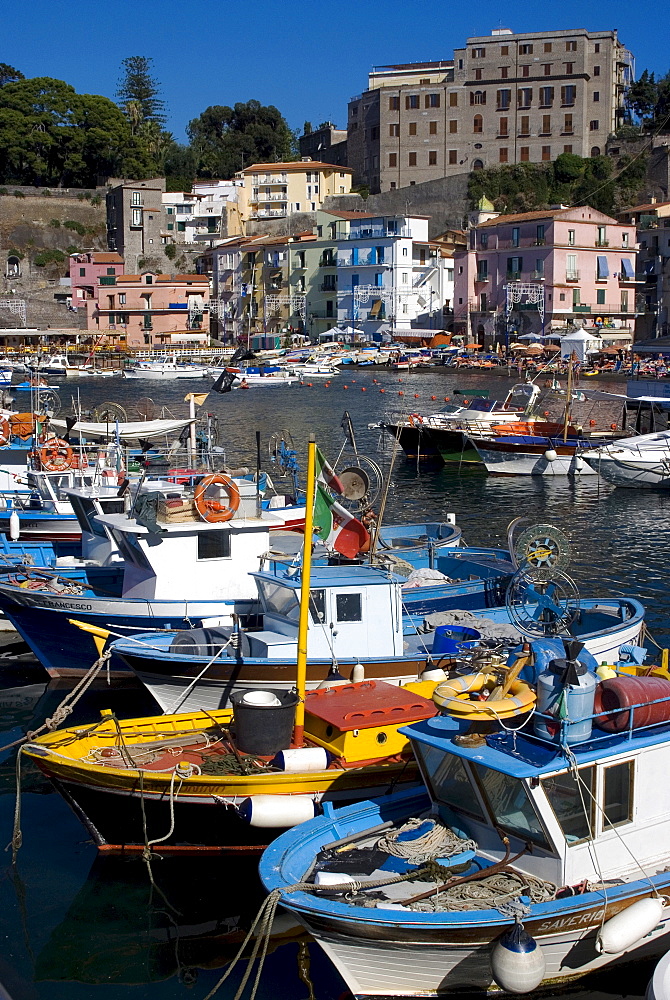 The Marina Piccola (small marina), Sorrento, UNESCO World Heritage Site, Campania, Italy, Europe