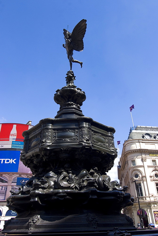 Statue of Eros, Piccadilly Circus, London, England, United Kingdom, Europe