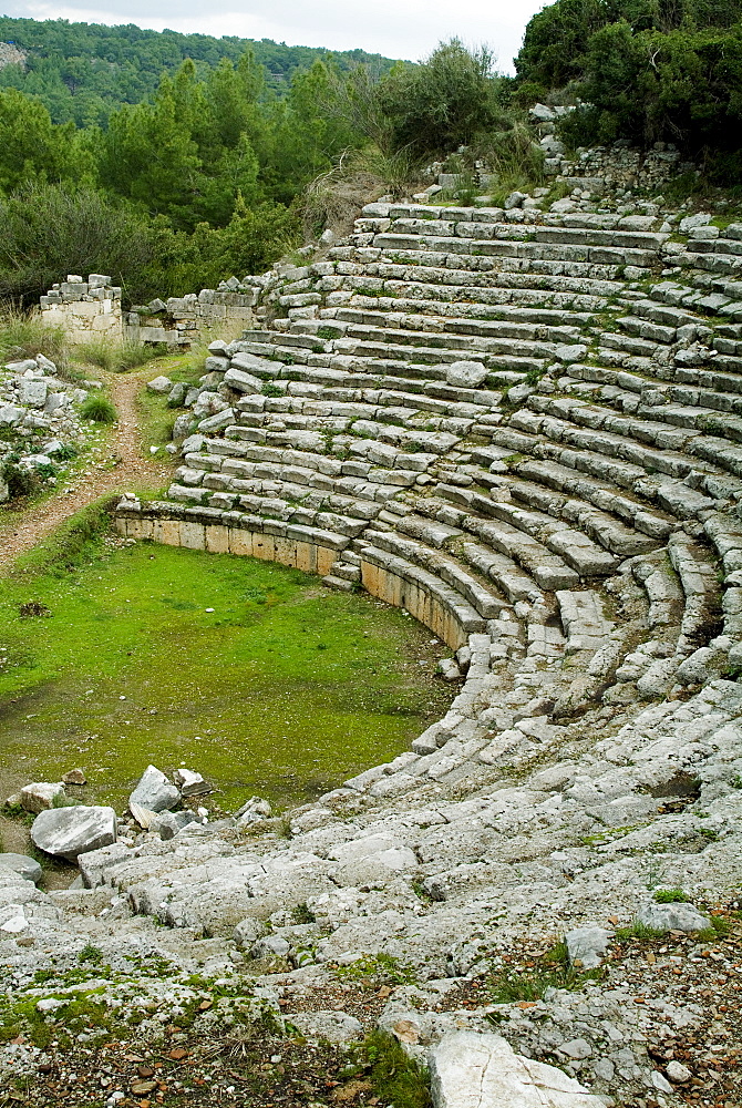 Greek ruins, Phaselis, Anatolia, Turkey, Asia Minor, Eurasia