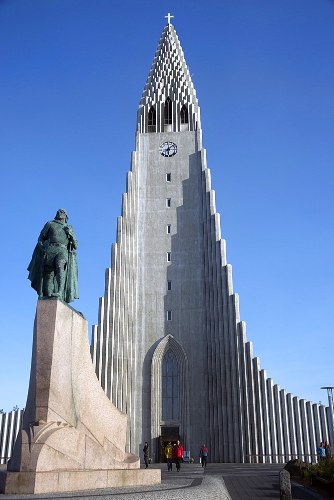 Hallgrimskirja Church, Reykjavik, Iceland, Polar Regions