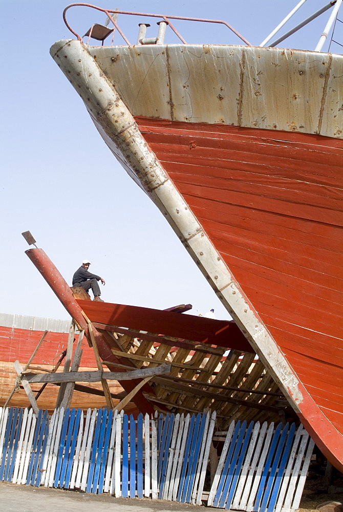 Boat building, Essaouira, Morocco, North Africa, Africa