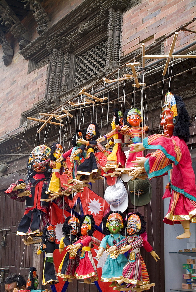 Marionettes, Durbar Square, Kathmandu, Nepal, Asia