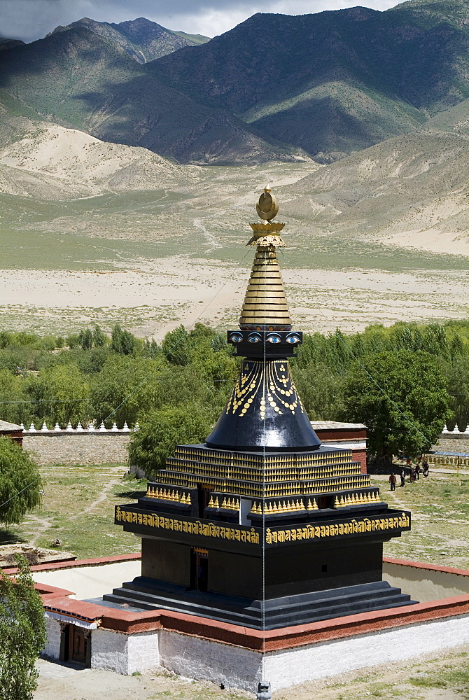 Stupa, Samye Monastery, Tibet, China,Asia