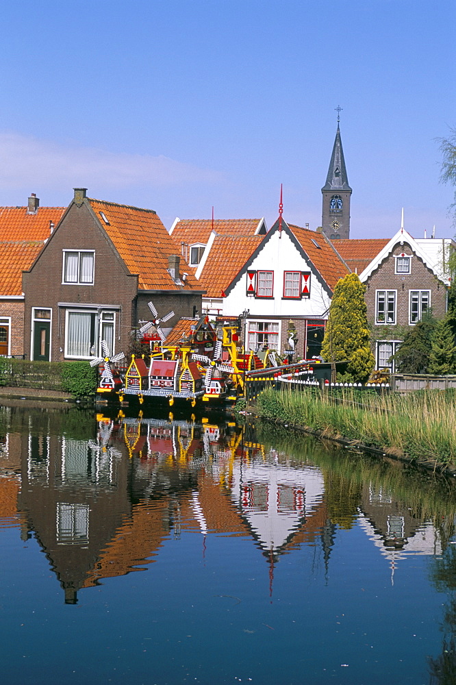 Old fishermen's neighbourhood, Volendam, Ijselmeer, The Netherlands (Holland),  Europe