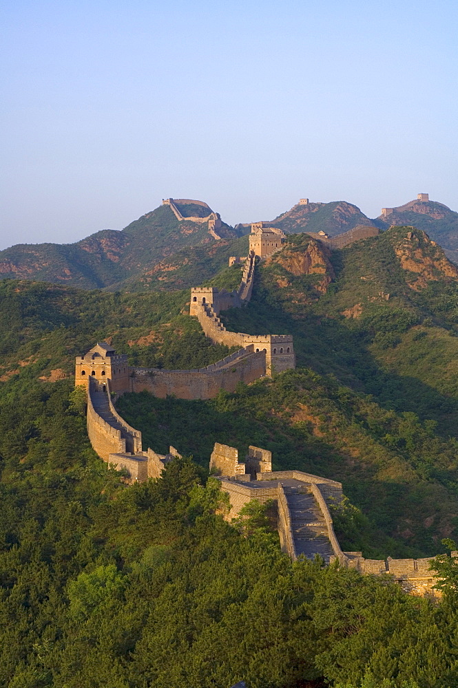 The Great Wall, near Jing Hang Ling, UNESCO World Heritage Site, Beijing, China, Asia