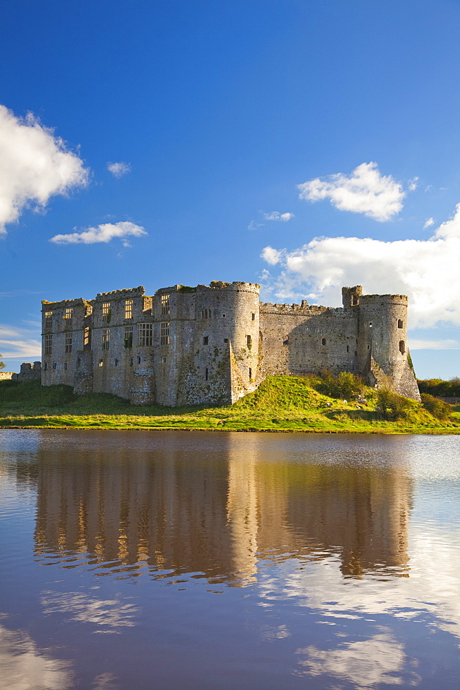 Carew Castle, Pembrokeshire, Wales, United Kingdom, Europe 