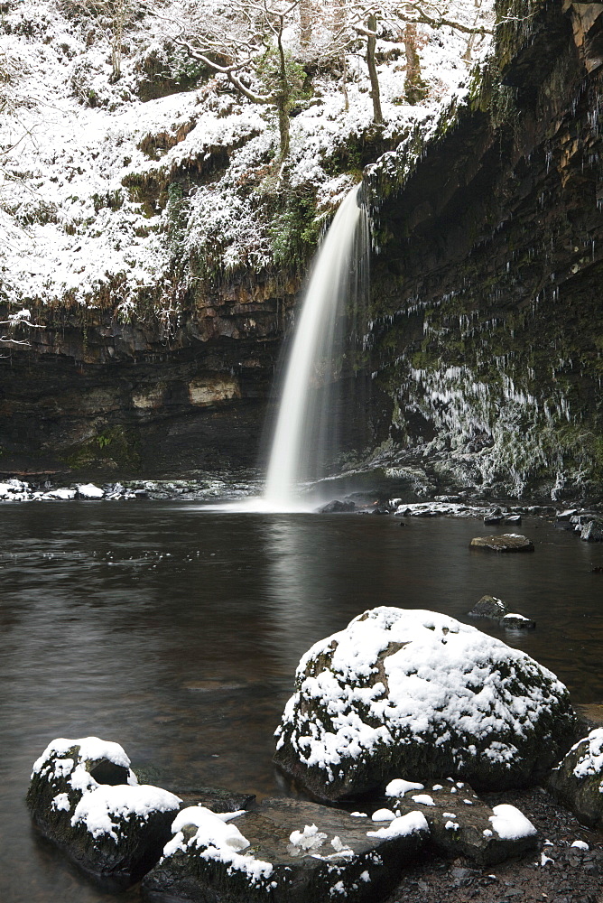 Sgwd Gwladus, Brecon Beacons National Park, Powys, Wales, United Kingdom, Europe 