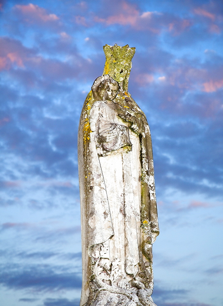 Our Lady of Penrhys statue, Rhondda Valley, Glamorgan, Wales, United Kingdom, Europe 