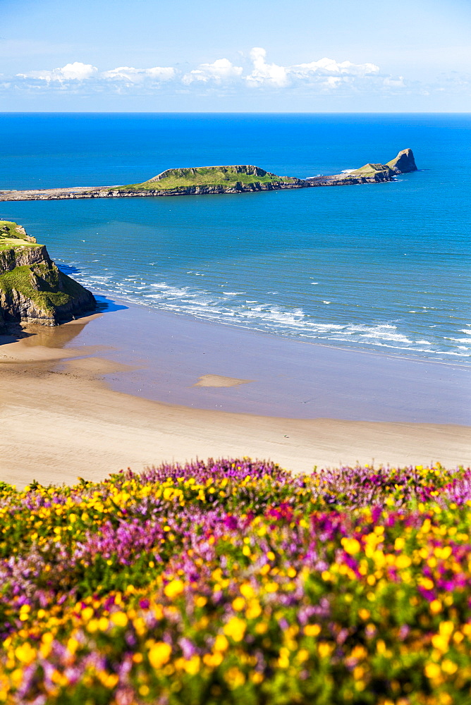 Rhossili Bay, Gower Peninsula, Wales, United Kingdom, Europe