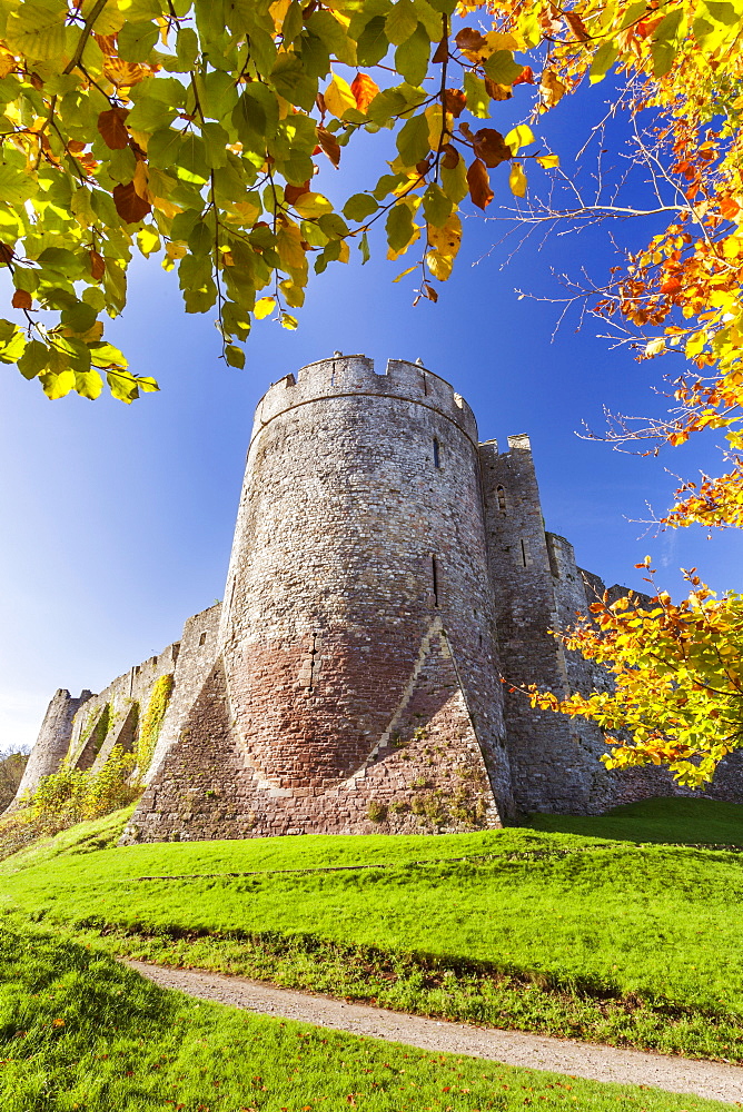 Chepstow Castle, Monmouthshire, Gwent, South Wales, United Kingdom, Europe