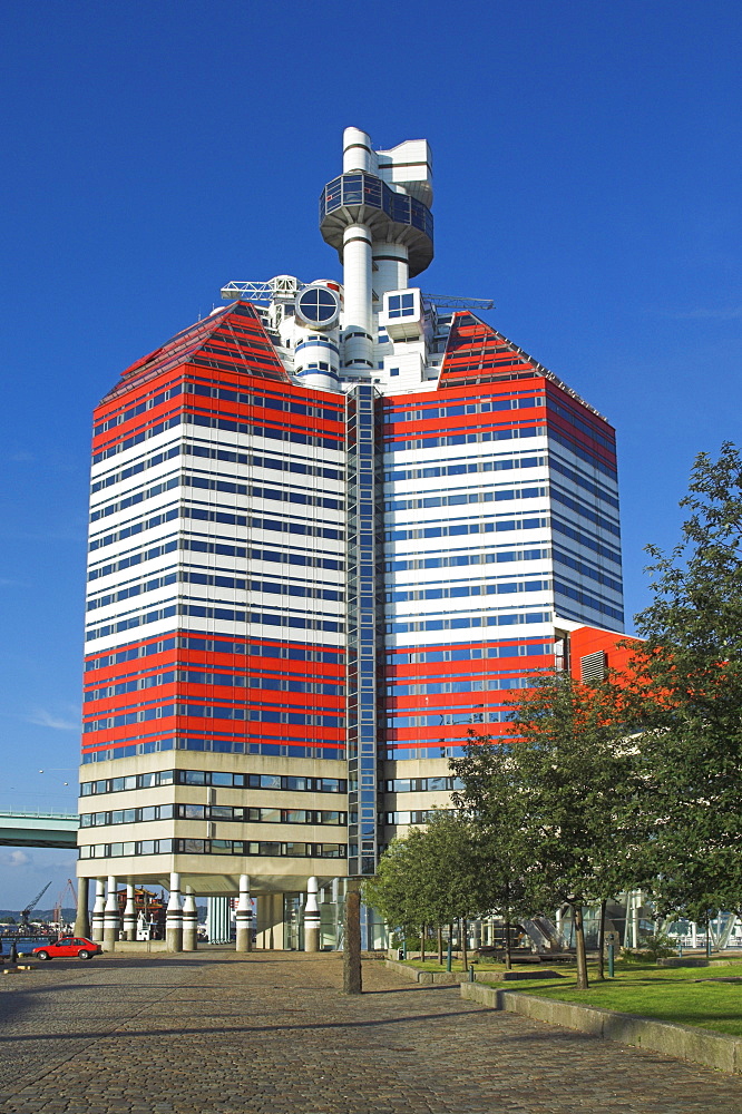 Uitken lookout in Gothenburg, Goteborg harbour, Sweden, Scandinavia, Europe