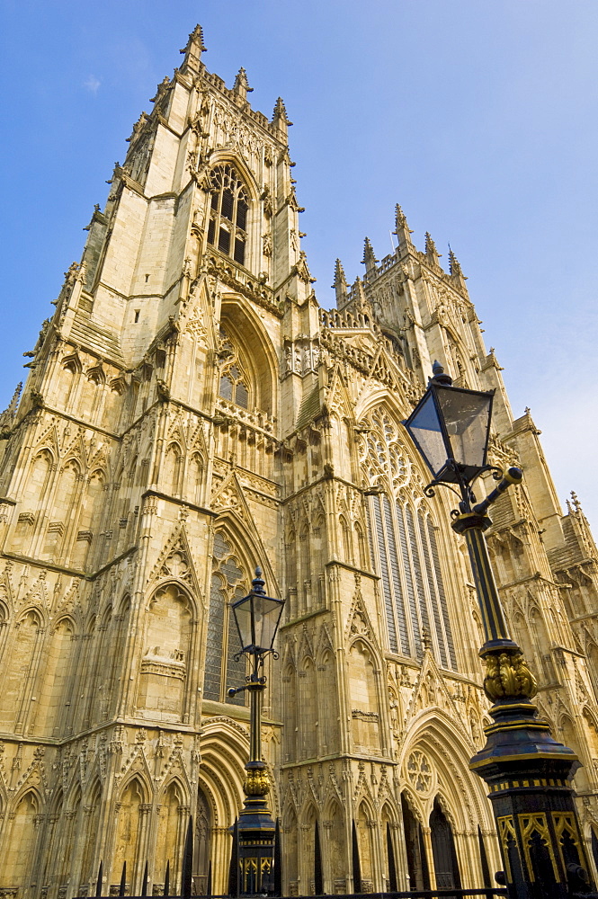 York Minster, northern Europe's largest Gothic cathedral, York, Yorkshire, England, United Kingdom, Europe