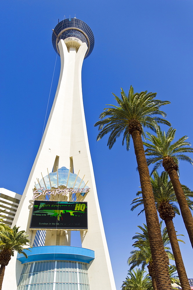 Stratosphere Tower, Stratosphere Hotel, The Strip, Las Vegas Boulevard South, Las Vegas, Nevada, United States of America, North America