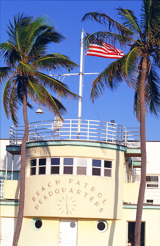 Beach patrol headquarters, Miami Beach (South Beach), Miami, Florida, USA