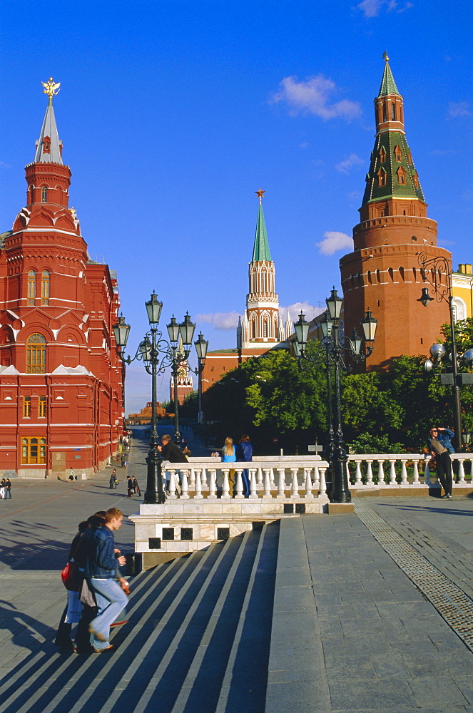 Manezhnaya Square and the Kremlin, Moscow, Russia