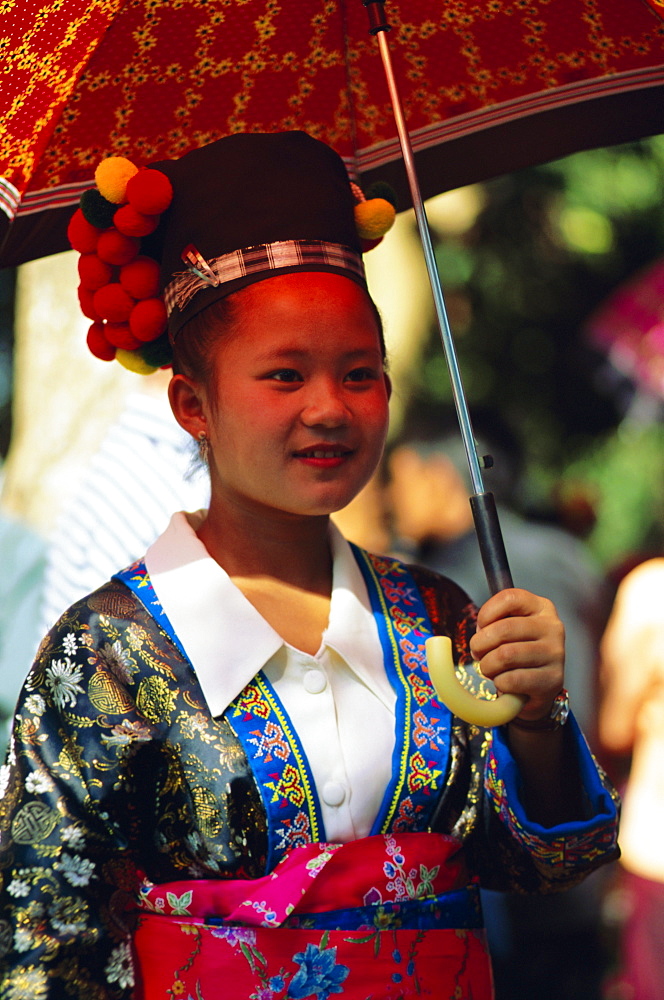 Hmong girl, Luang Prabang, Laos, Asia