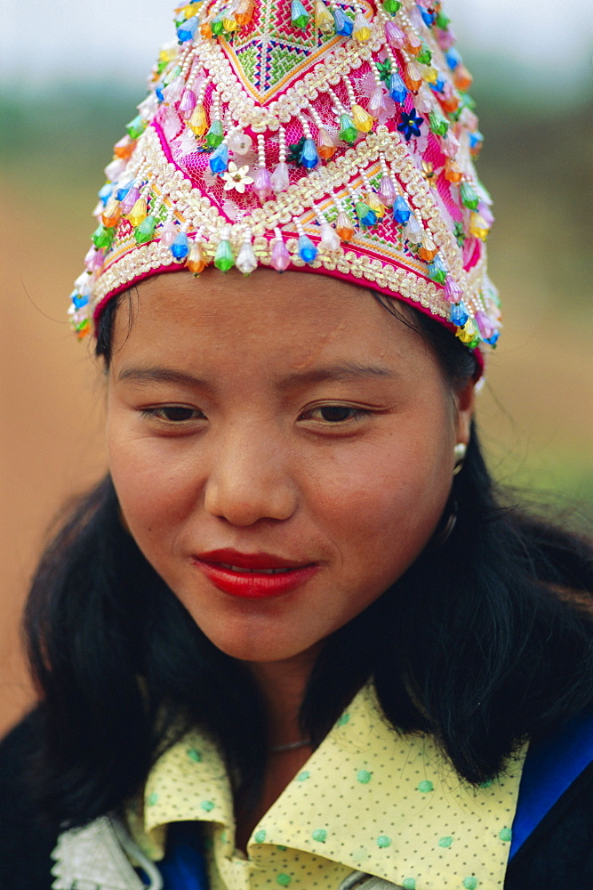 Hmong girl, Luang Prabang, Laos, Asia